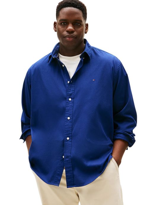 casual overhemd blauw Tommy Hilfiger