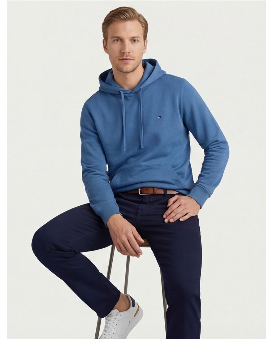 Tommy Hilfiger hoodie blauw big & tall