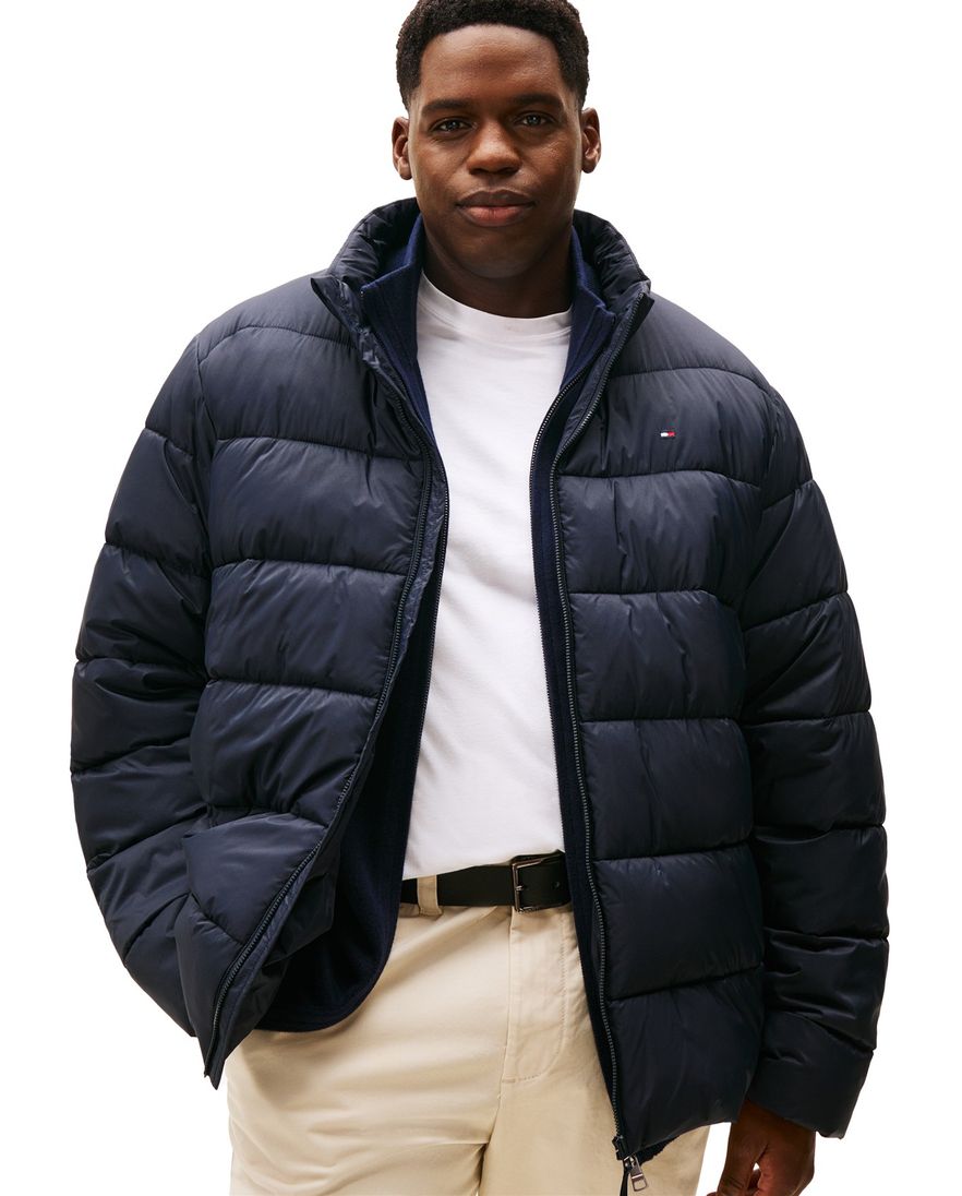 Tommy Hilfiger winterjas donkerblauw big & tall