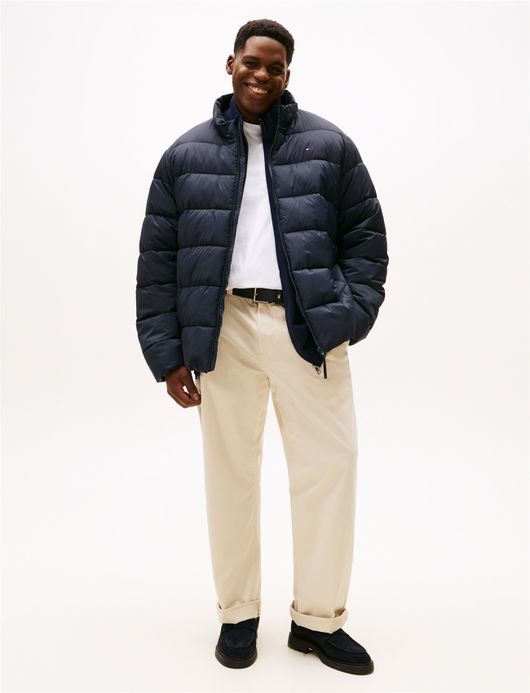 Tommy Hilfiger winterjas donkerblauw big & tall