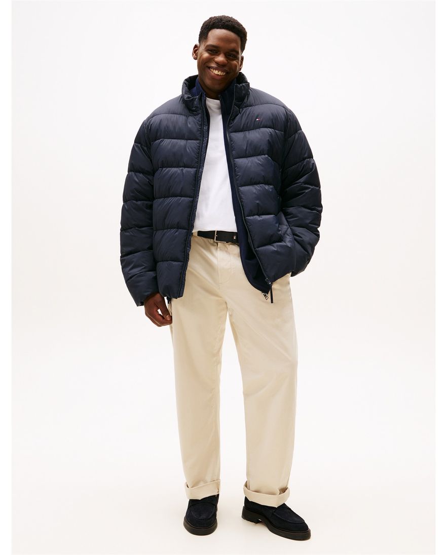 Tommy Hilfiger winterjas donkerblauw big & tall