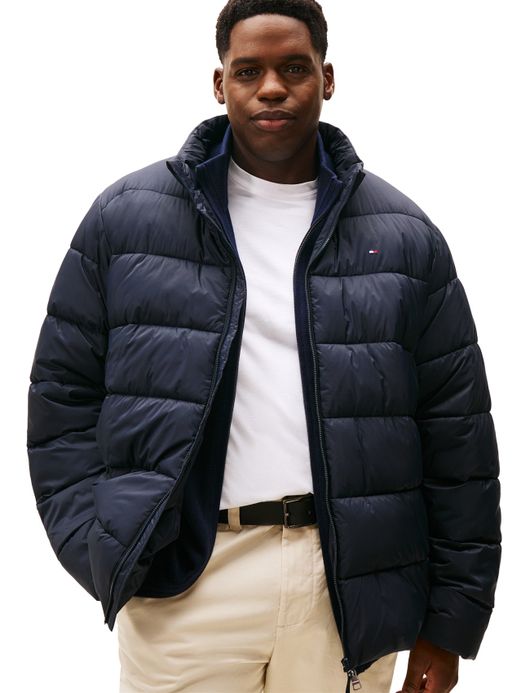 Tommy Hilfiger winterjas donkerblauw big & tall