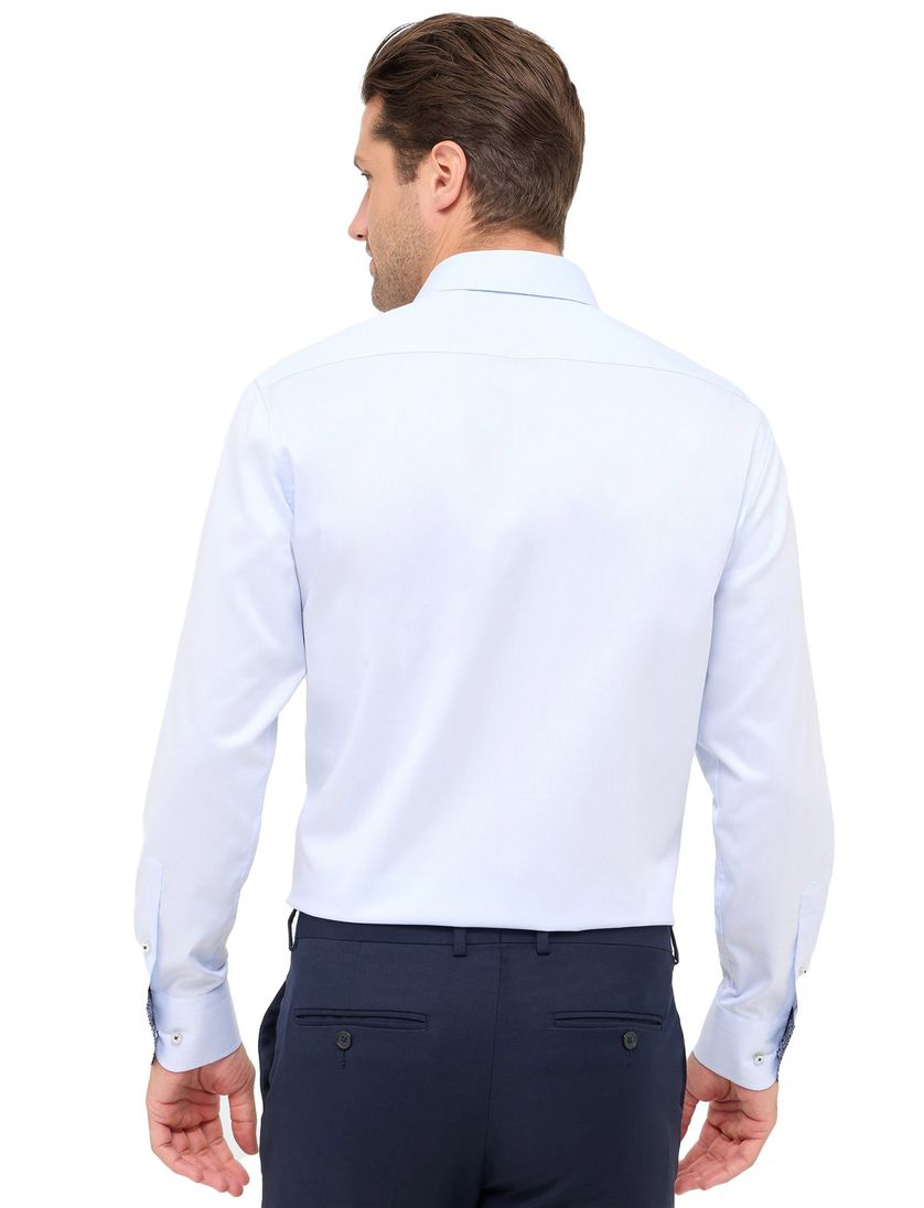 Eterna overhemd lichtblauw katoen normale fit