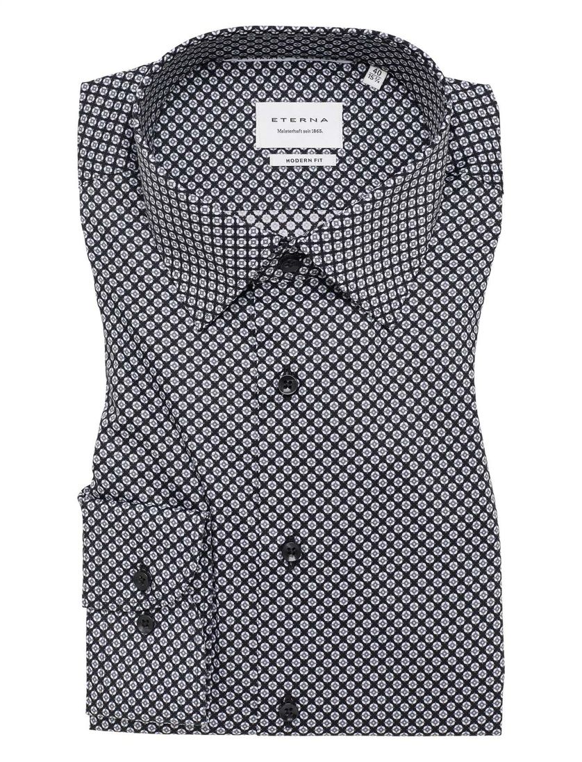 business overhemd Eterna Modern Fit zwart