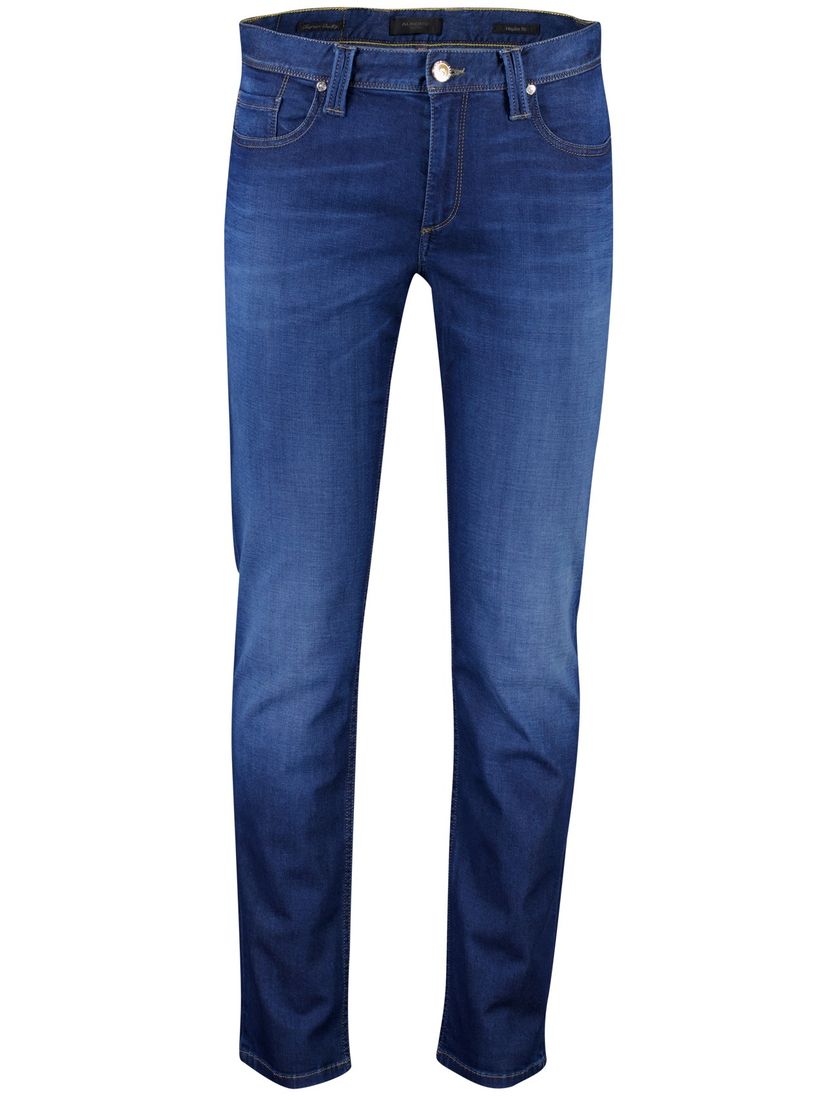 Alberto broek effen 5-pocket katoen