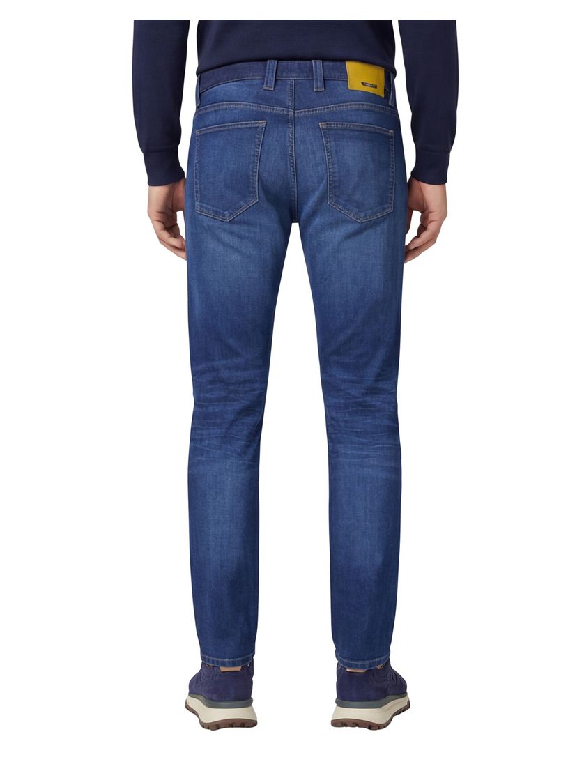 Alberto broek effen 5-pocket katoen