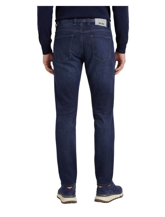 Alberto regular fit premium pipe donkerblauw