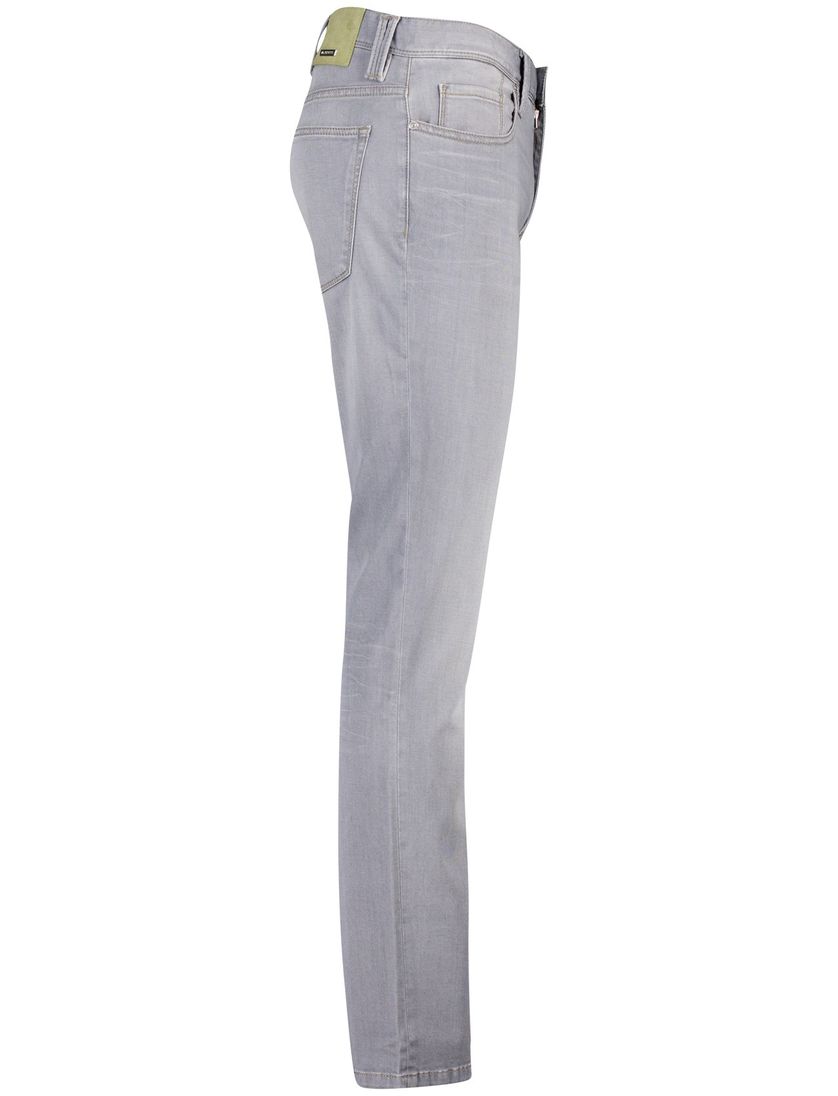 Alberto 5-pocket broek grijs slim fit