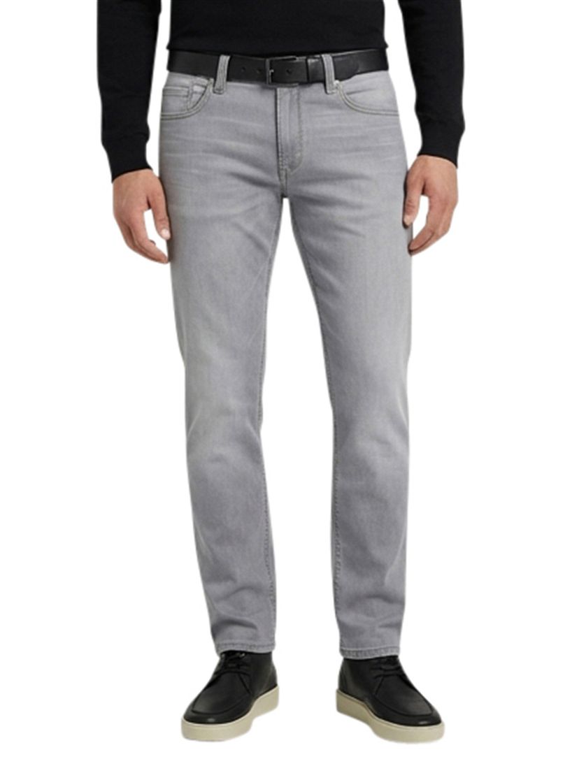 Alberto 5-pocket broek grijs slim fit