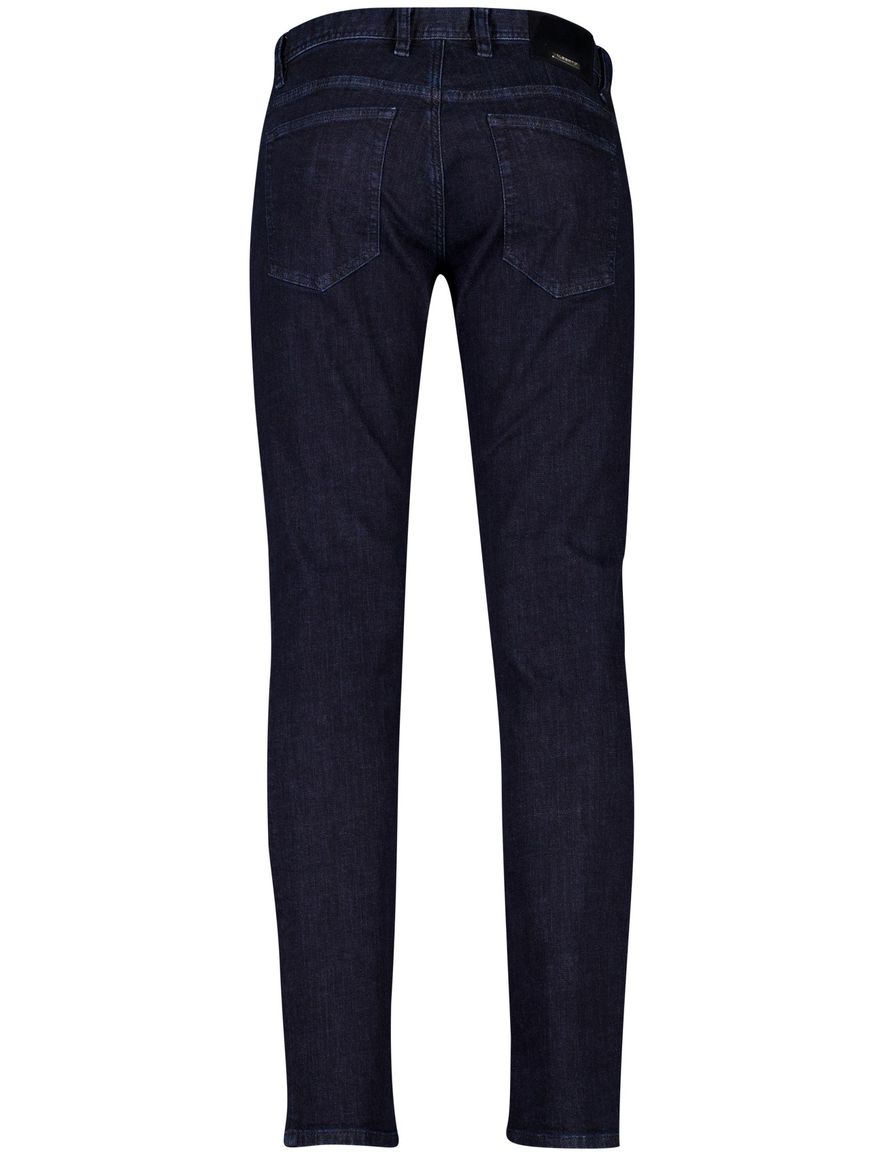 Alberto 5-pocket jeans effen donkerblauw