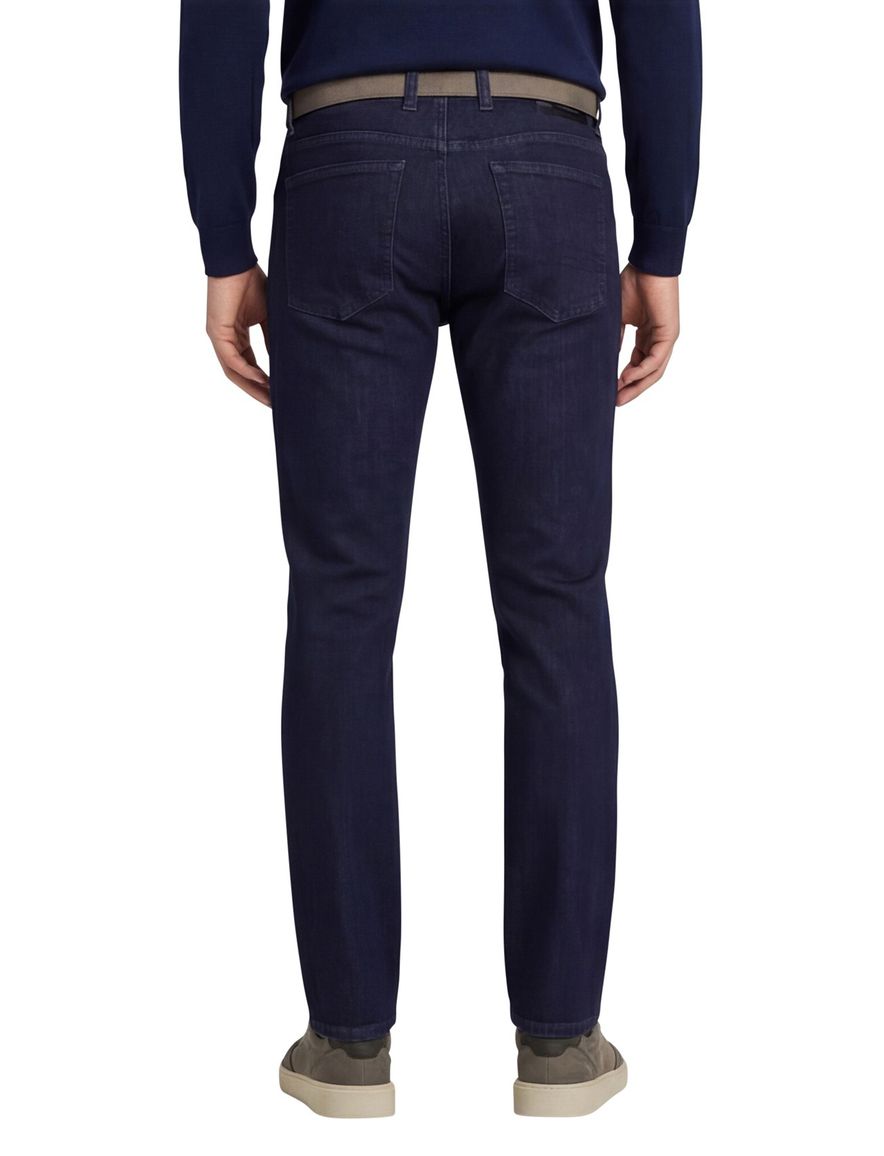 Alberto 5-pocket jeans effen donkerblauw