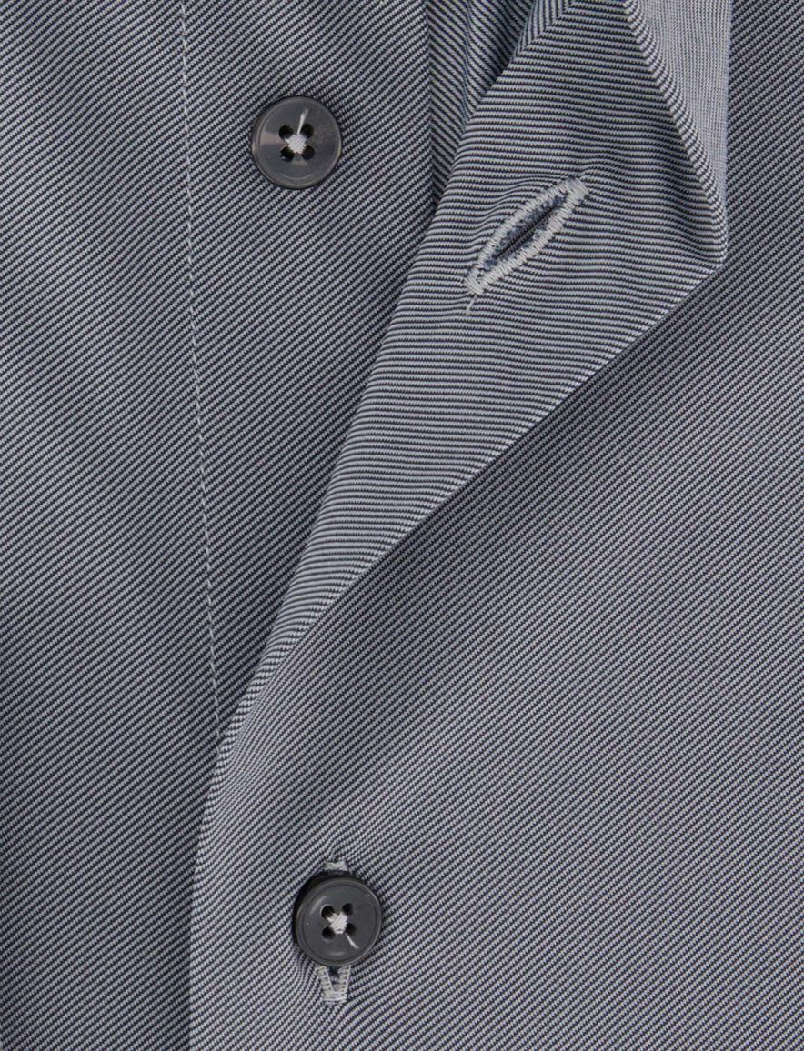 Xacus overhemd grijs tailored fit polyamide