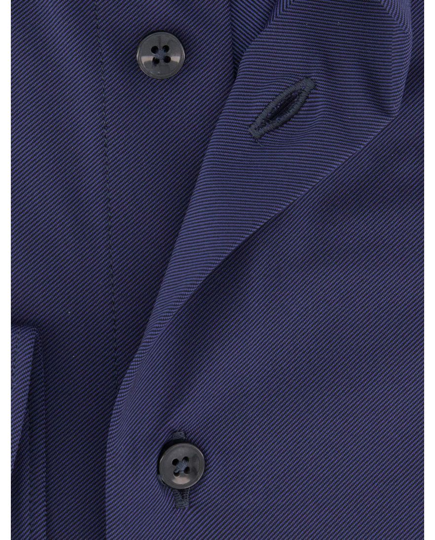 Xacus overhemd donkerblauw tailored fit effen active shirt