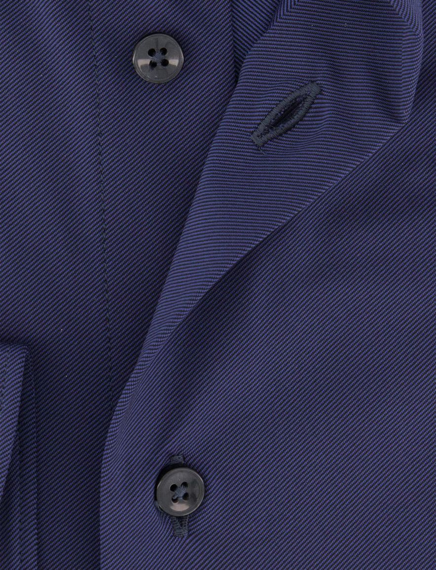 Xacus overhemd donkerblauw tailored fit effen