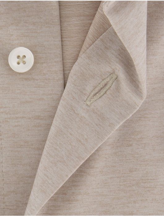Xacus tailored fit overhemd beige