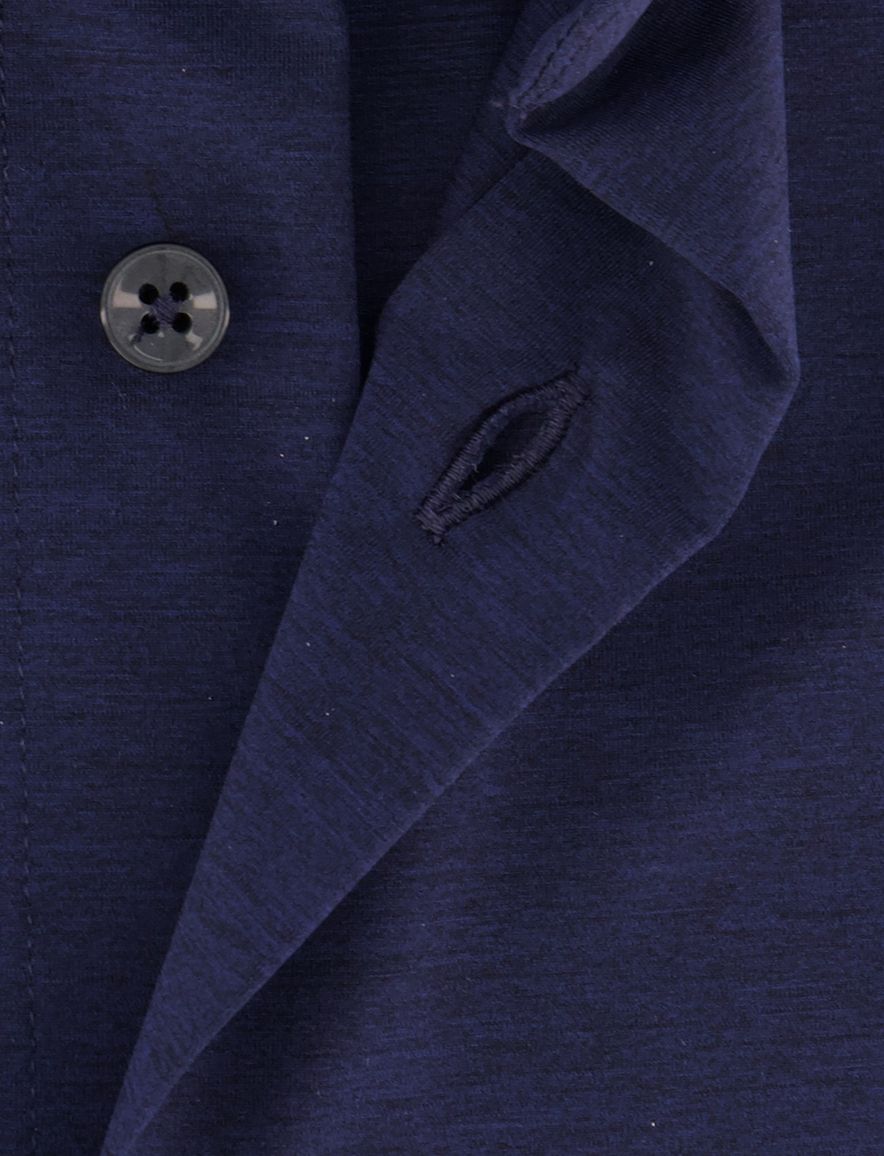 Xacus tailored fit overhemd donkerblauw