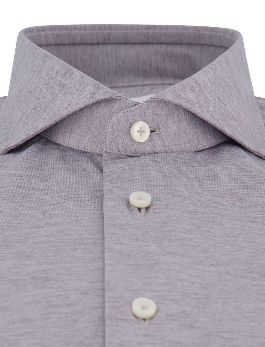 Xacus tailored fit overhemd grijs