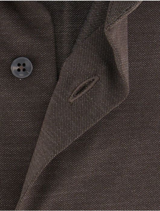 Xacus tailored fit overhemd bruin