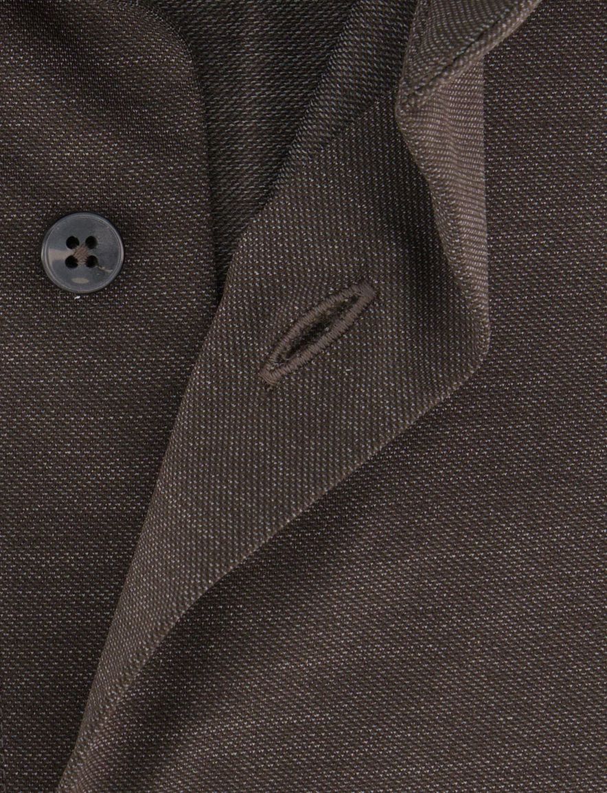 Xacus tailored fit overhemd bruin