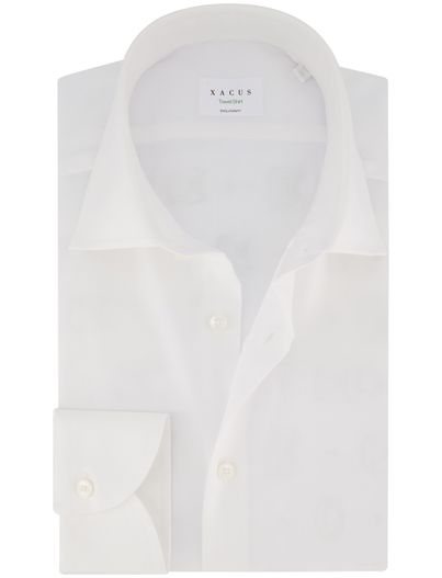 Xacus Xacus evolution fit overhemd wit katoen effen