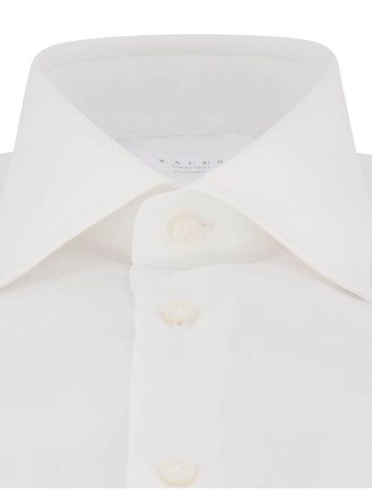 Xacus evolution fit overhemd wit katoen