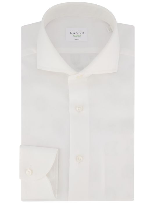 Xacus tailored fit overhemd wit katoen
