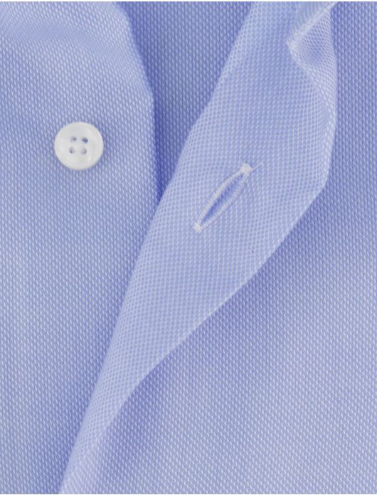Xacus tailored fit overhemd katoen lichtblauw