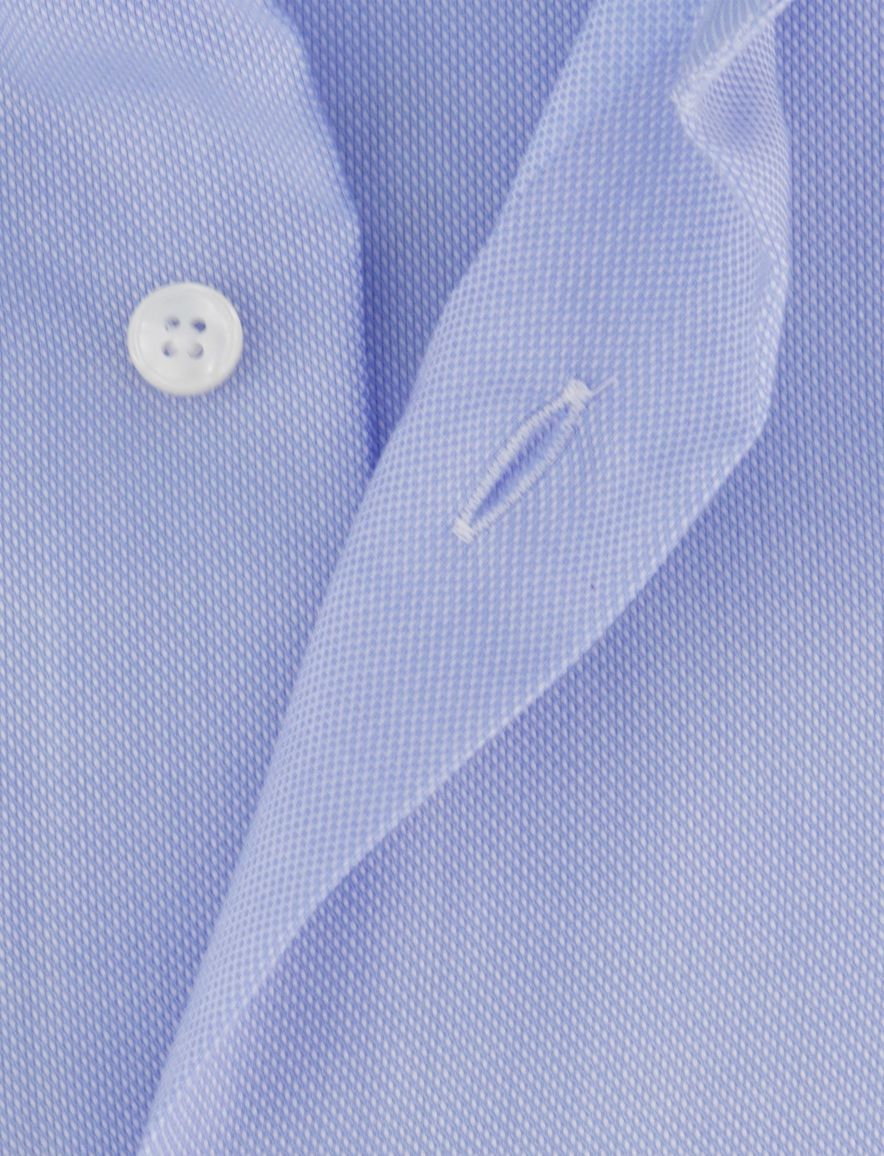 Xacus tailored fit overhemd katoen lichtblauw
