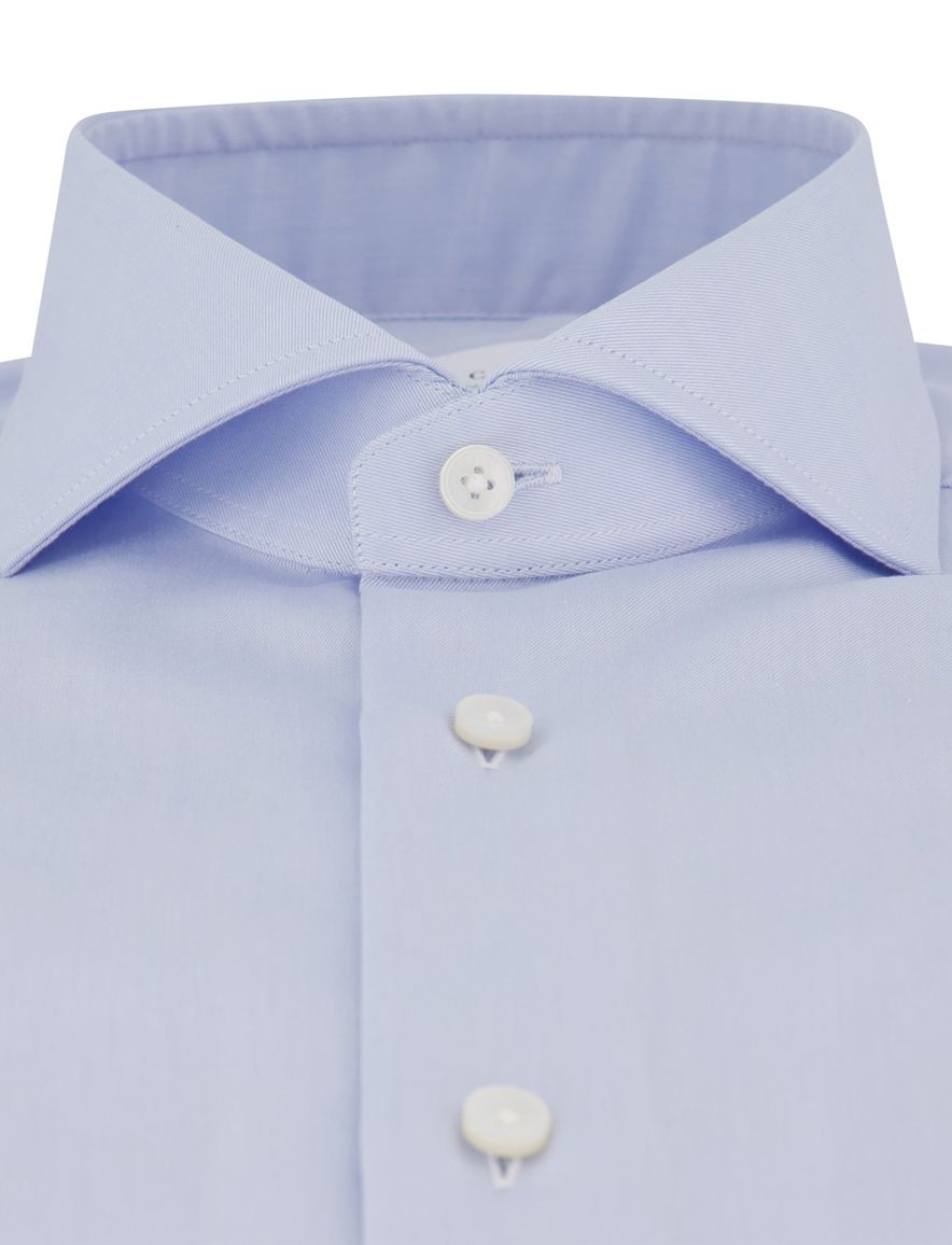 Xacus tailored fit overhemd lichtblauw