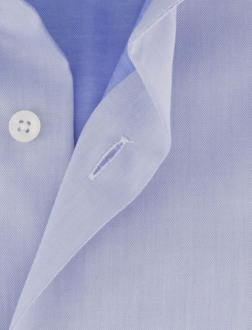 Xacus tailored fit overhemd lichtblauw katoen