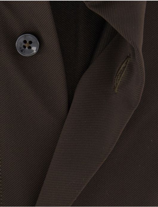 Xacus tailored fit overhemd donkerbruin