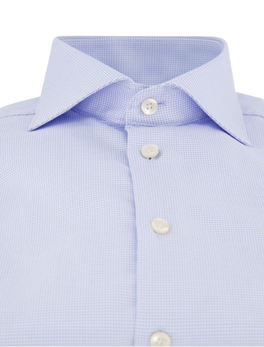 John Miller overhemd lichtblauw print