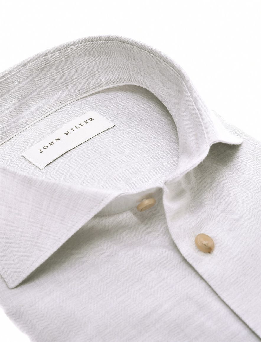 business overhemd grijs John Miller