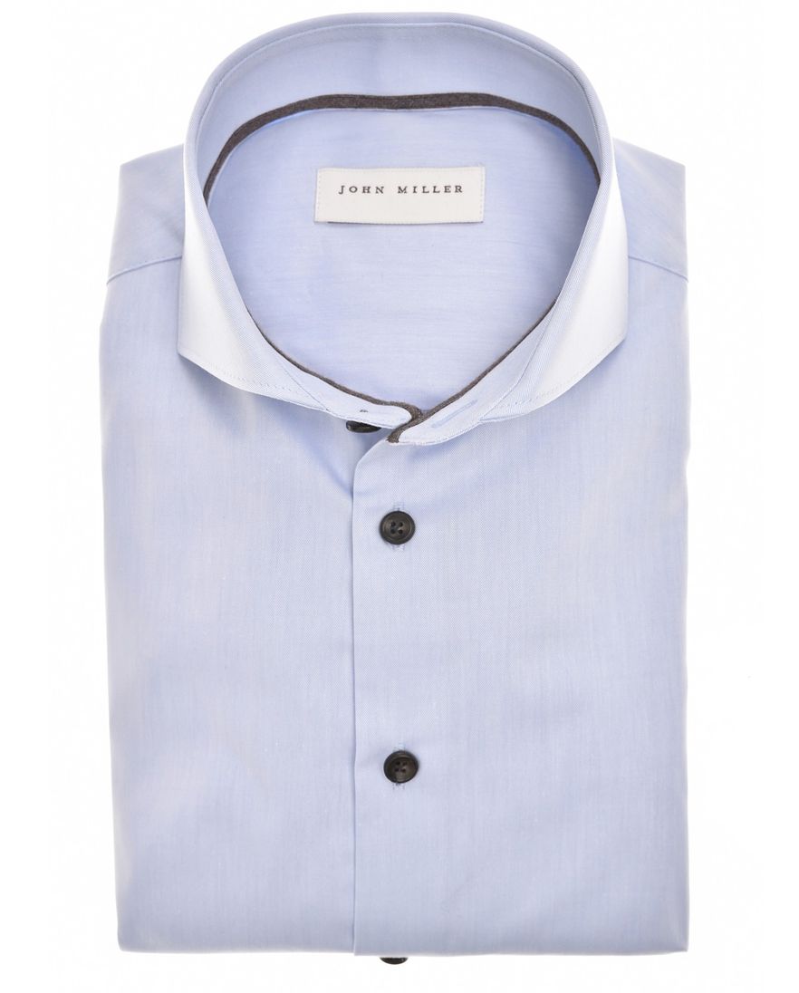 John Miller normale fit overhemd lichtblauw effen cutaway