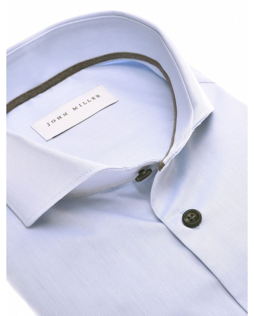 John Miller normale fit overhemd lichtblauw effen cutaway
