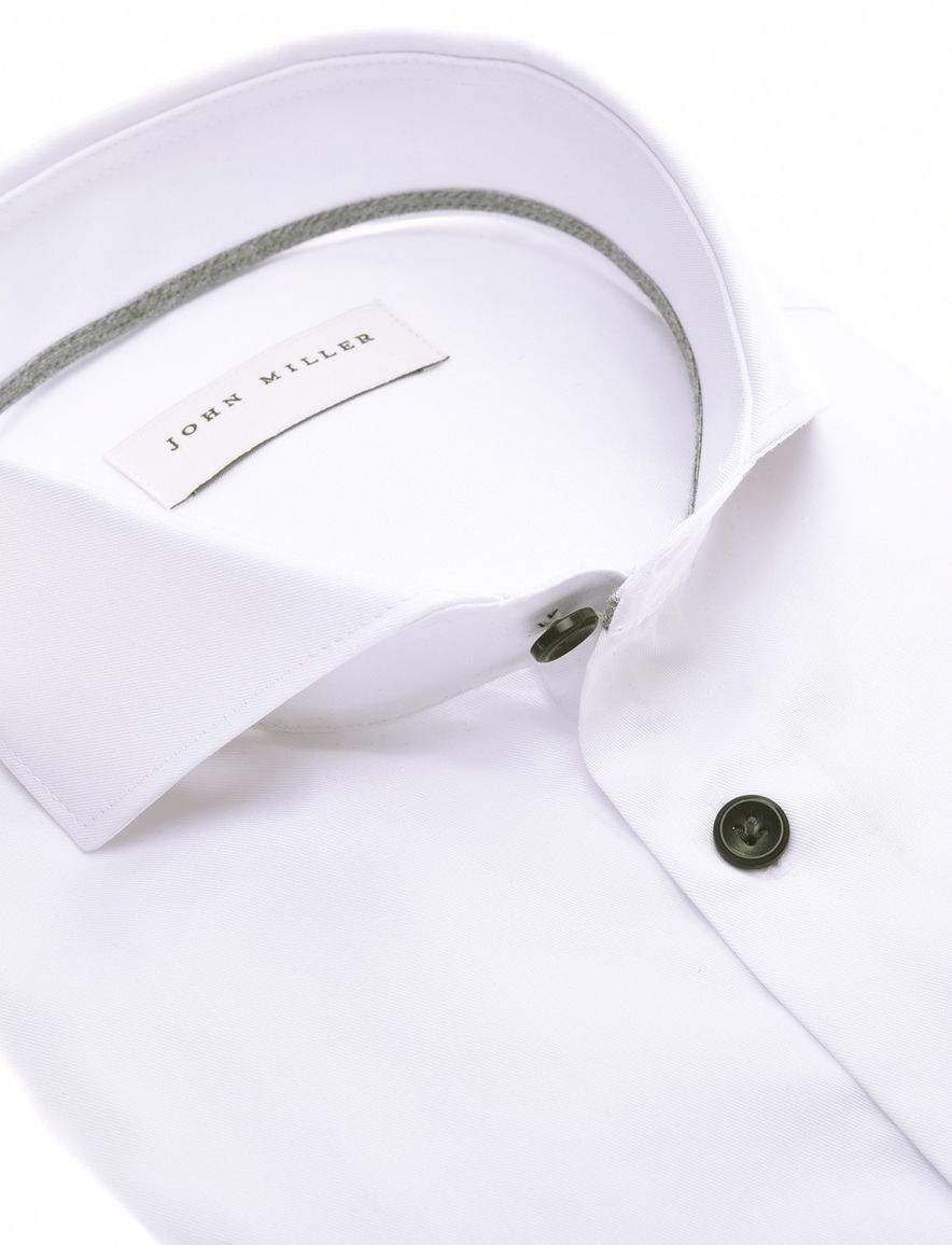 business overhemd wit John Miller Tailored Fit