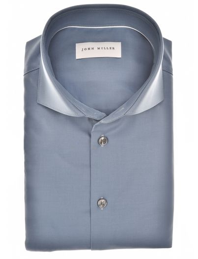John Miller John Miller overhemd blauw ml7