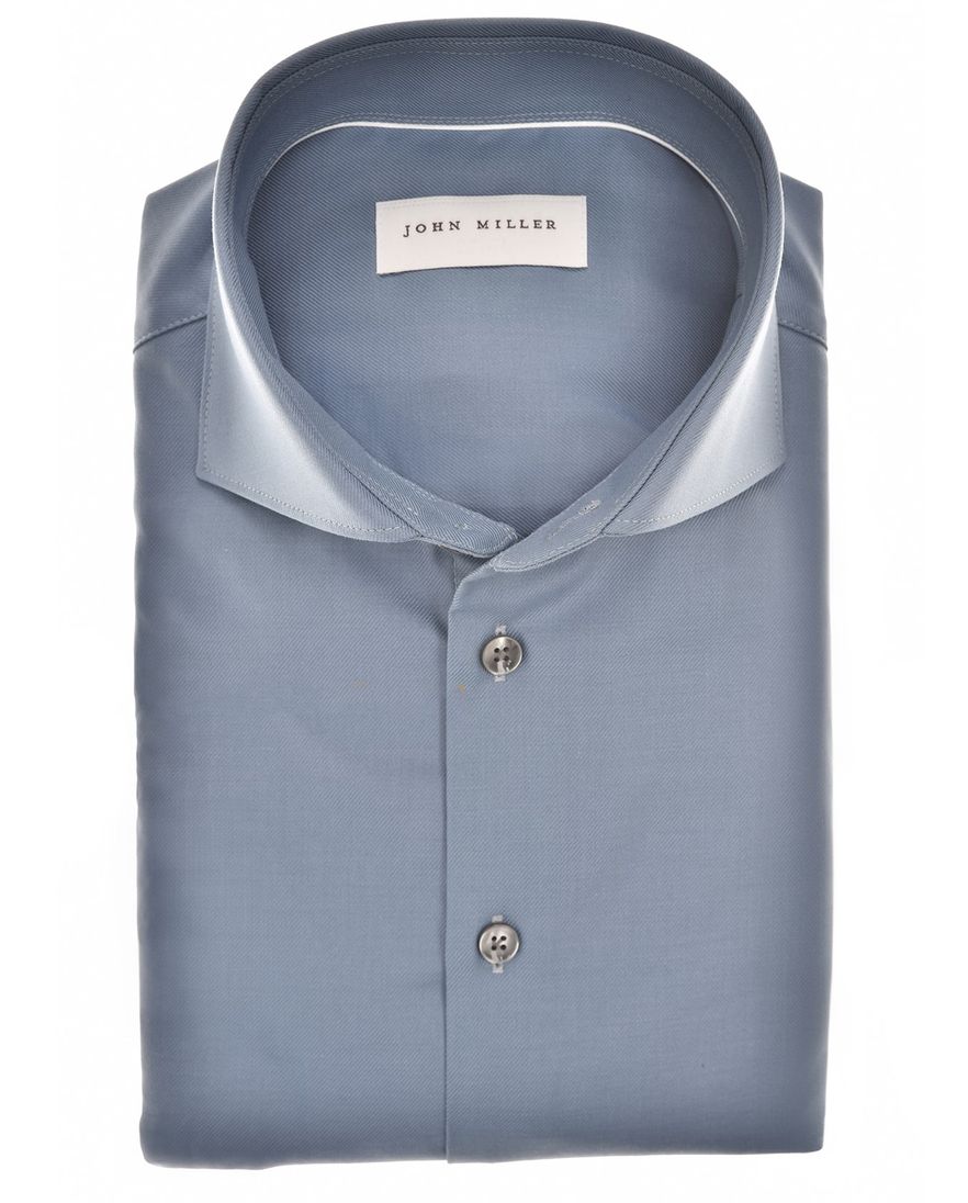John Miller overhemd blauw mouwlengte 7
