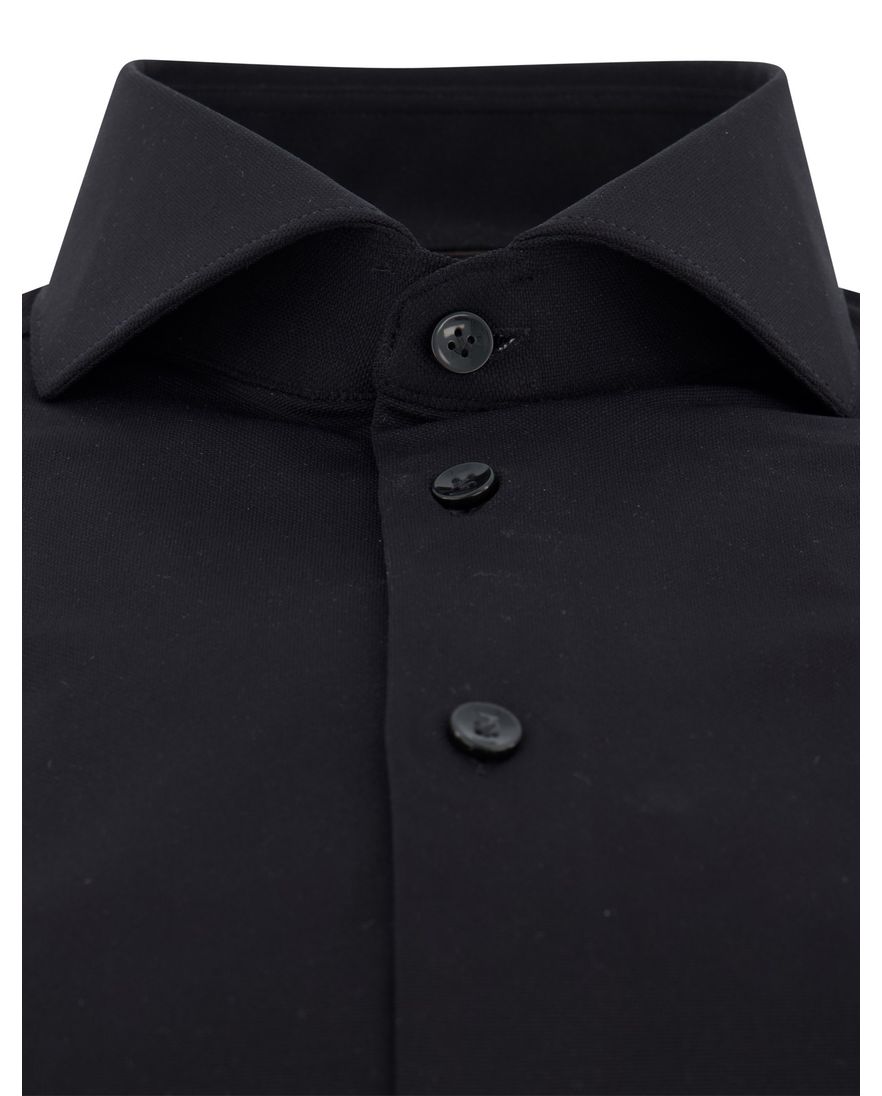 John Miller overhemd effen zwart ml 7