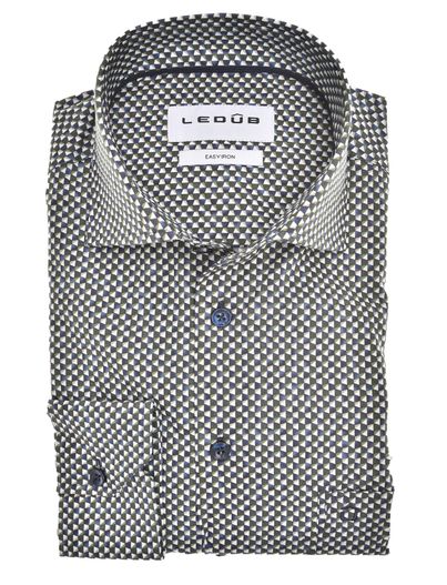 Ledub business overhemd Ledub Modern Fit New groen