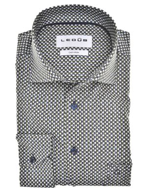 Ledub Ledub Modern Fit New business overhemd donkerblauw