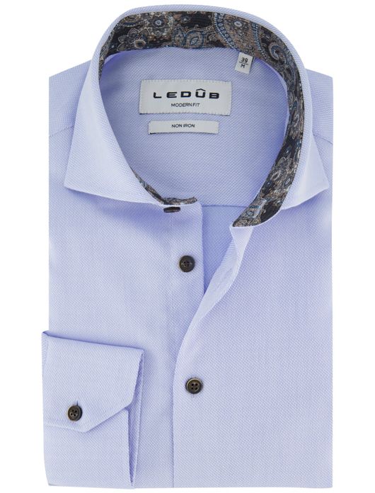 Overhemd Ledub lichtblauw Modern Fit