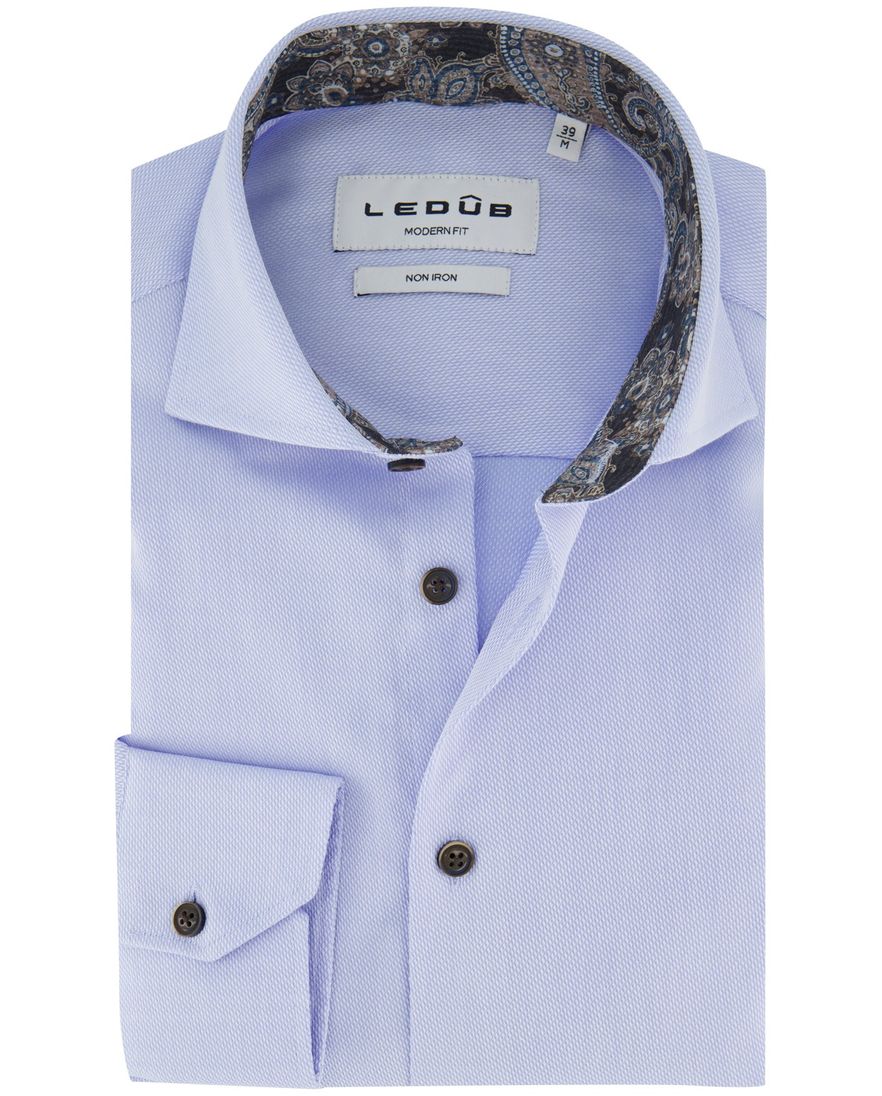 Overhemd Ledub lichtblauw Modern Fit