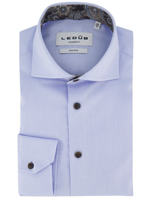 Overhemd Ledub lichtblauw Modern Fit