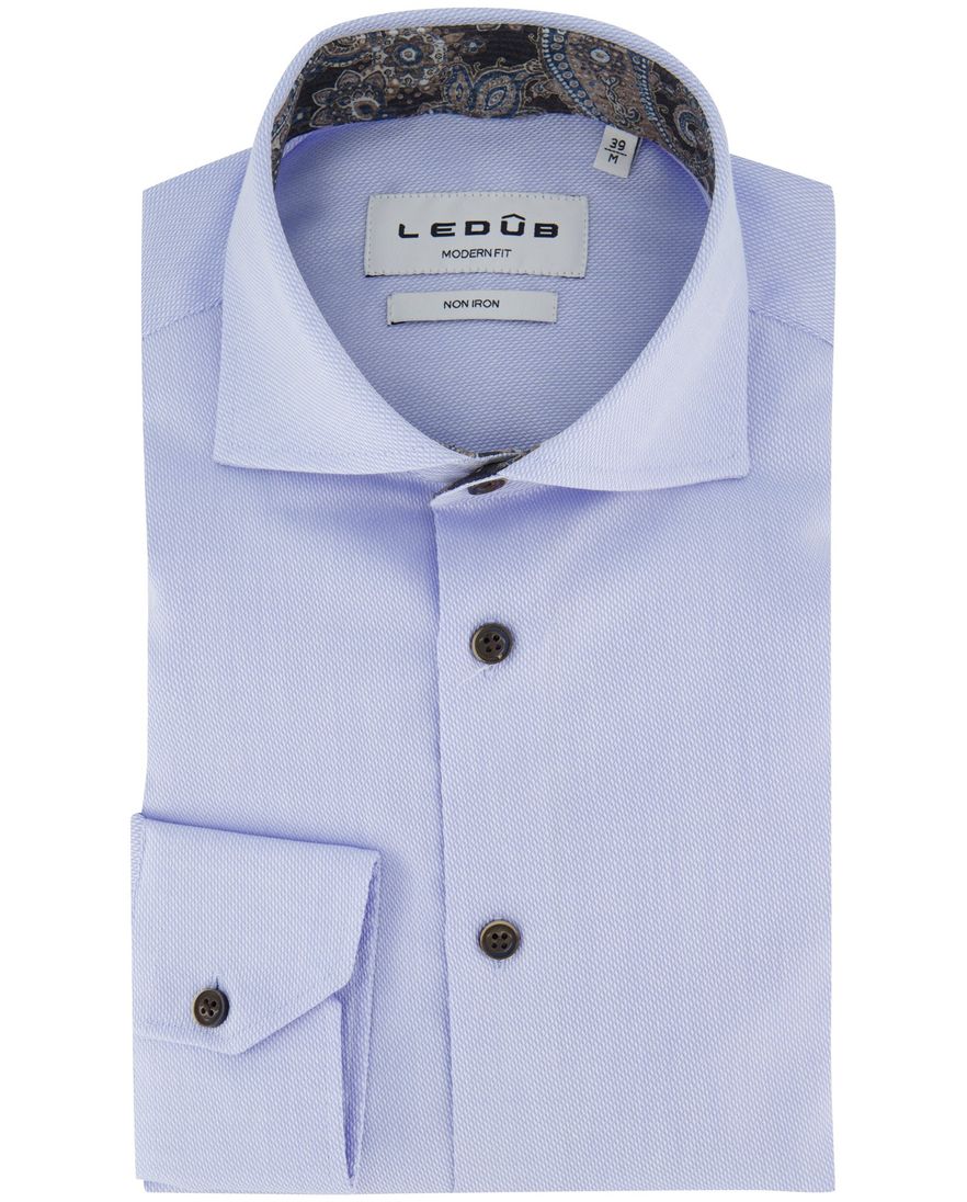 Overhemd Ledub lichtblauw Modern Fit