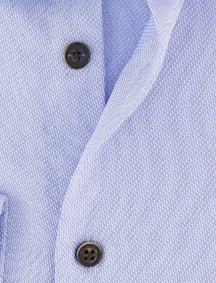 Ledub strijkvrij overhemd Modern Fit blauw