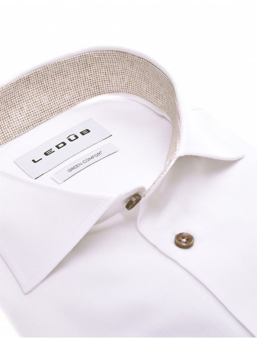 business overhemd wit Ledub Modern Fit New