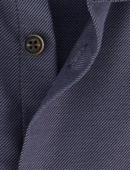 Ledub overhemd grijs effen strijkvrij normale fit