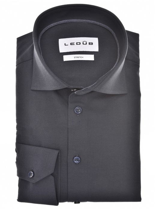 Ledub overhemd stretch grijs