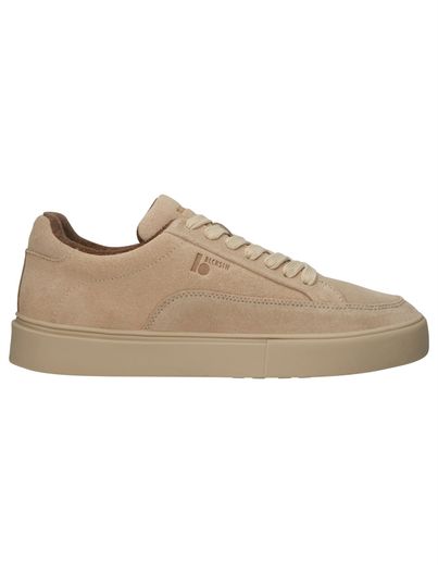 Blackstone Blackstone lage sneakers beige effen rubber, leer en suede